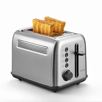 Stainless Steel 2-Slice Retro Toaster DT620, Bagel and Muffin Function, 7-Shade Settings.