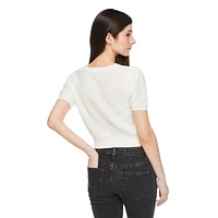No Boundaries Women's Crochet Top