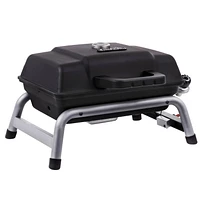 1-Burner Portable Propane Gas Grill in Black