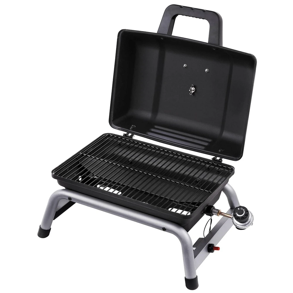 1-Burner Portable Propane Gas Grill in Black