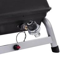 1-Burner Portable Propane Gas Grill in Black