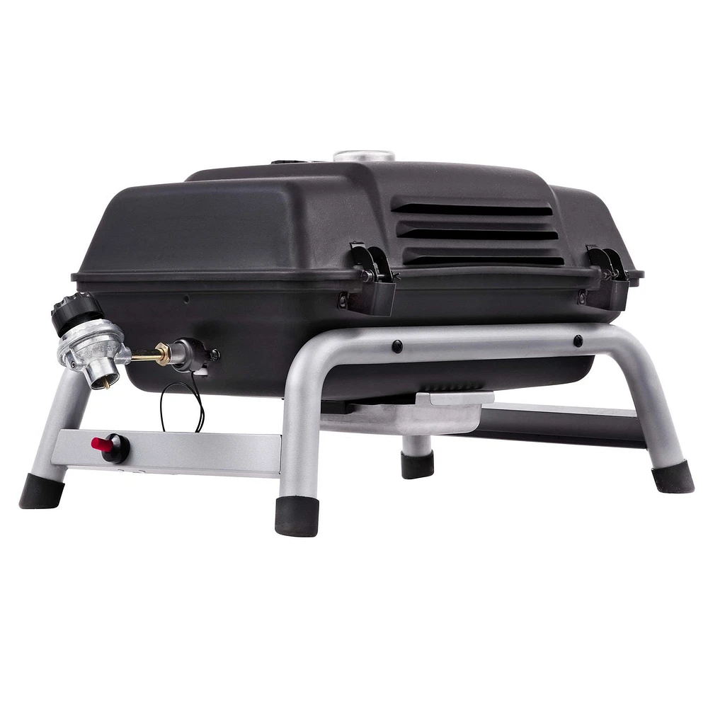 1-Burner Portable Propane Gas Grill in Black