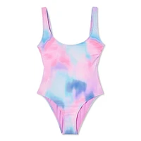 No Boundaries Women's Scoop Neckline Swimsuit