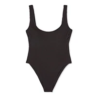 No Boundaries Women's Scoop Neckline Swimsuit