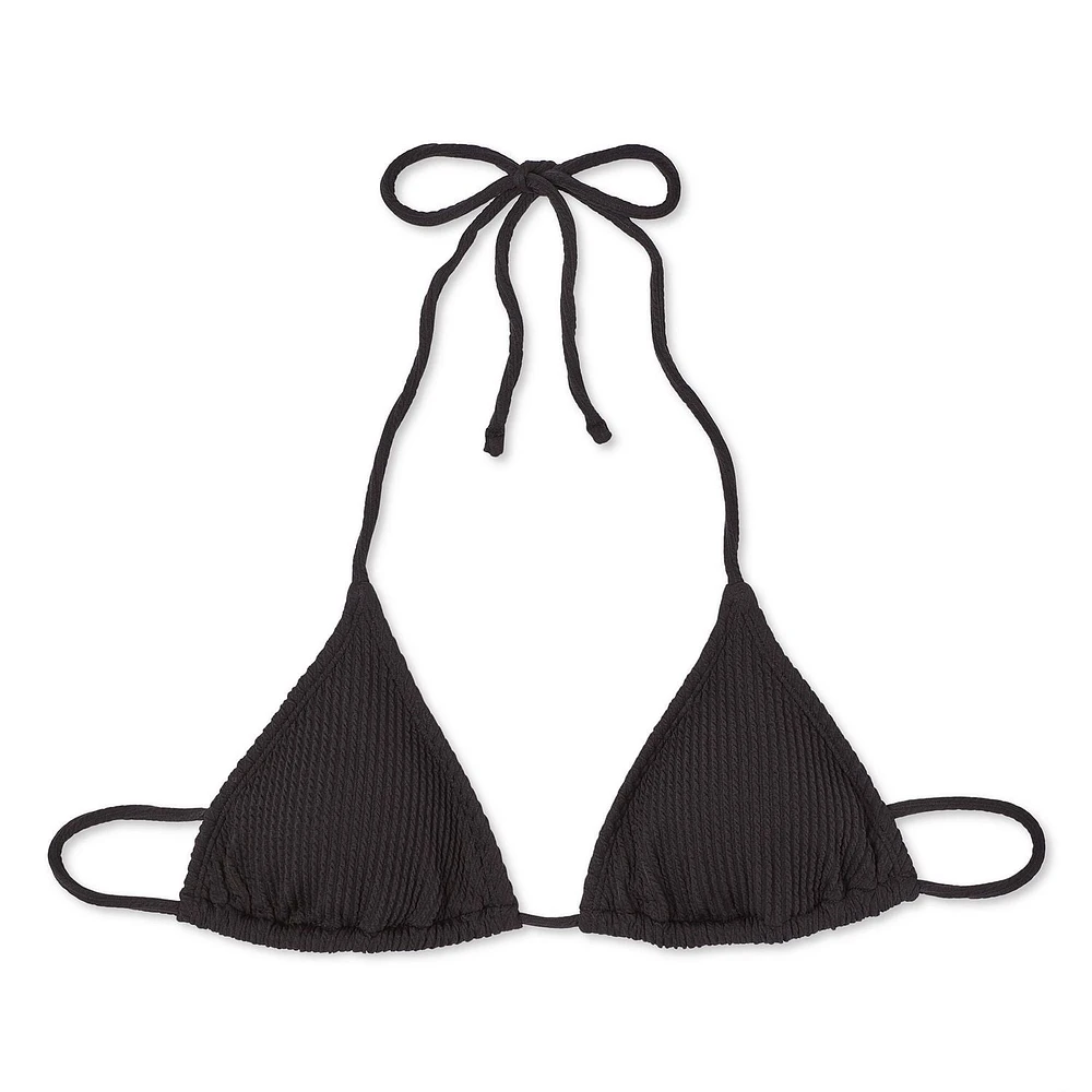 No Boundaries Women's String Bikini Top