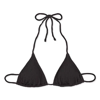 No Boundaries Women's String Bikini Top