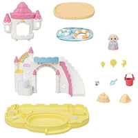 Calico Critters Nursery Sandbox & Pool, Dollhouse Playset with Figure