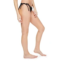 No Boundaries Women's String Bikini Bottom