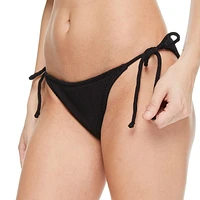 No Boundaries Women's String Bikini Bottom