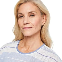 T-shirt avec boutons dans le dos Iyla pour femmes