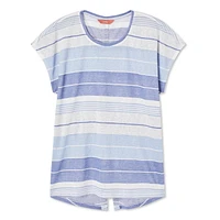 T-shirt avec boutons dans le dos Iyla pour femmes