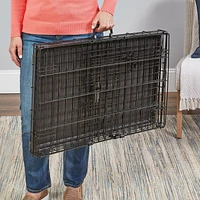 MidWest iCrate Small 24" Double-Door Folding Dog Crate, 24", 2 Door