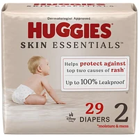Couches pour bébés Huggies Skin Essentials, Tailles: N-6, 31-15 Unités