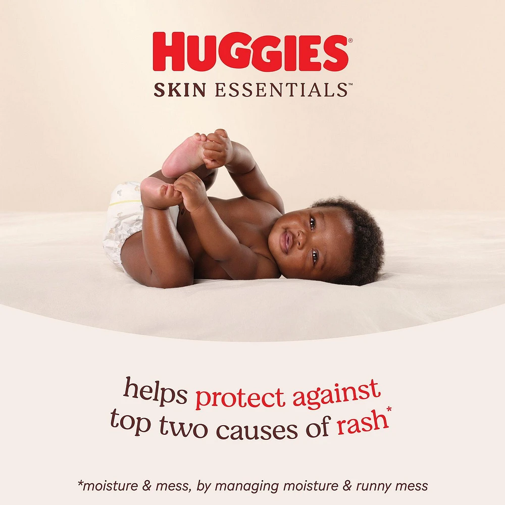 Couches pour bébés Huggies Skin Essentials, Tailles: N-6, 31-15 Unités