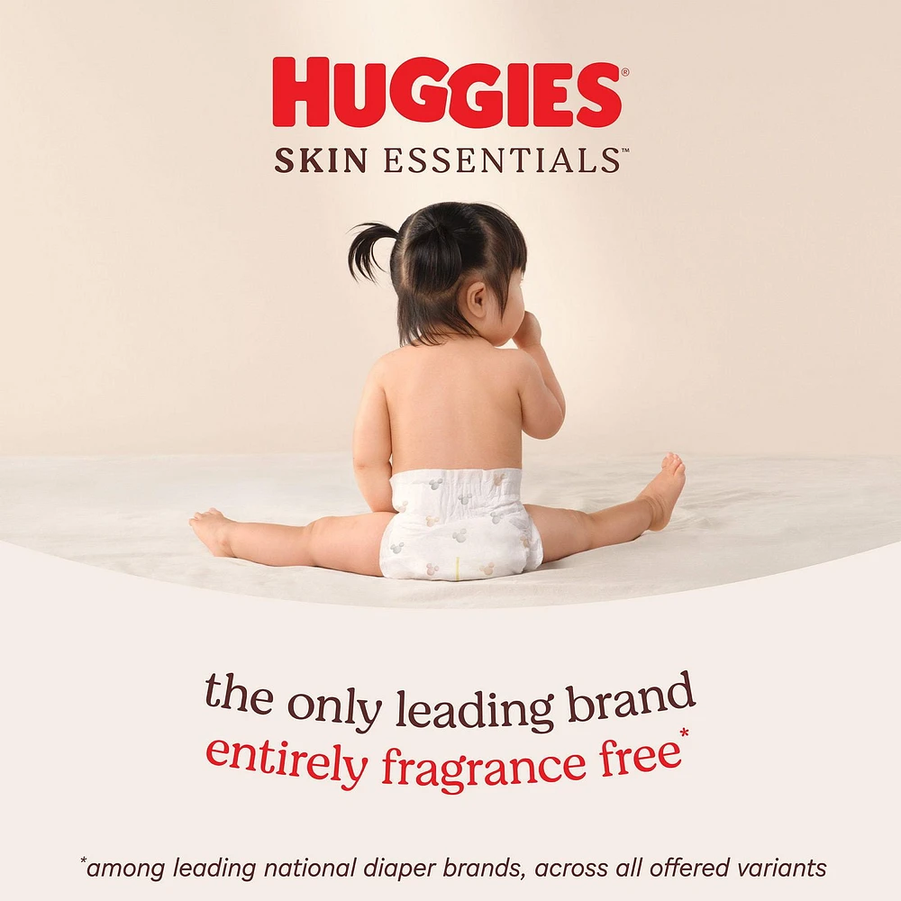 Couches pour bébés Huggies Skin Essentials, Tailles: N-6, 31-15 Unités