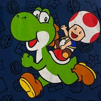 Super Mario Boys SM Yoshi Toad Brush Run Short Sleeve Crew