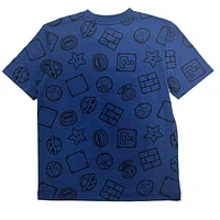 Super Mario Boys SM Yoshi Toad Brush Run Short Sleeve Crew