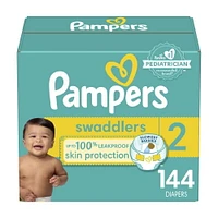 Pampers Swaddlers Diapers, Super Econo Pack, Size 1-8, 58-160CT