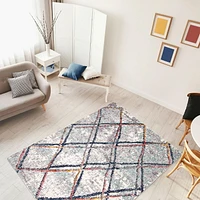 ECARPET Trellis Area Rug Ultra Soft & Fluffy Carpet Morocco Collection