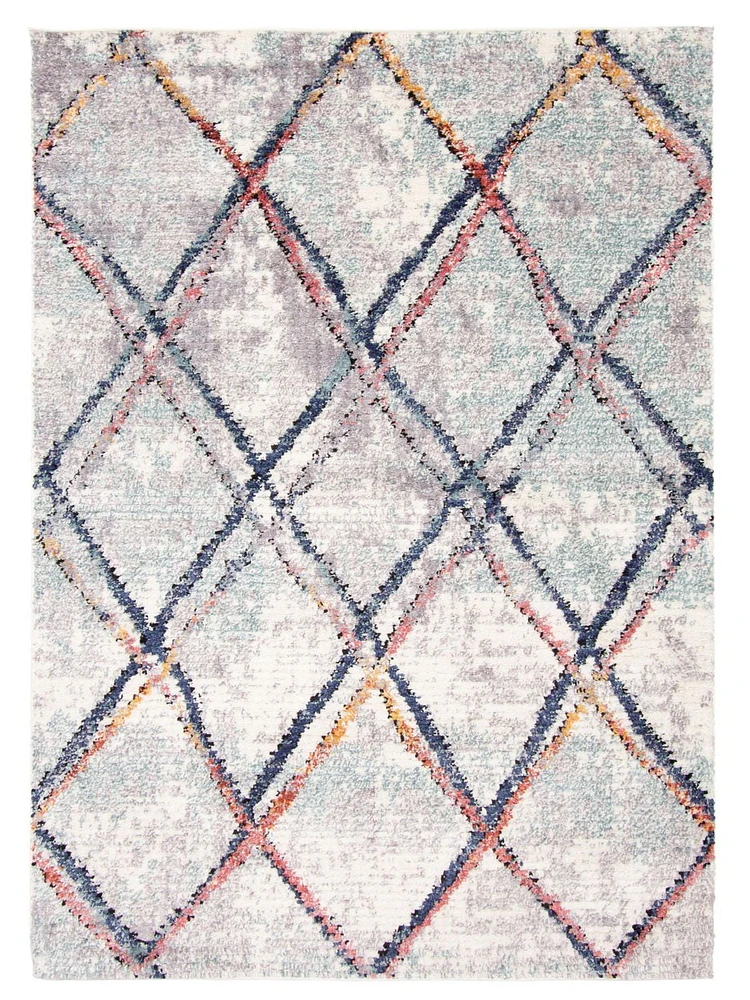 ECARPET Trellis Area Rug Ultra Soft & Fluffy Carpet Morocco Collection