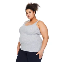 George Women's Plus Rib Tank, Sizes 1X-4X