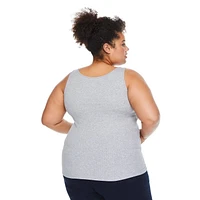 George Women's Plus Rib Tank, Sizes 1X-4X
