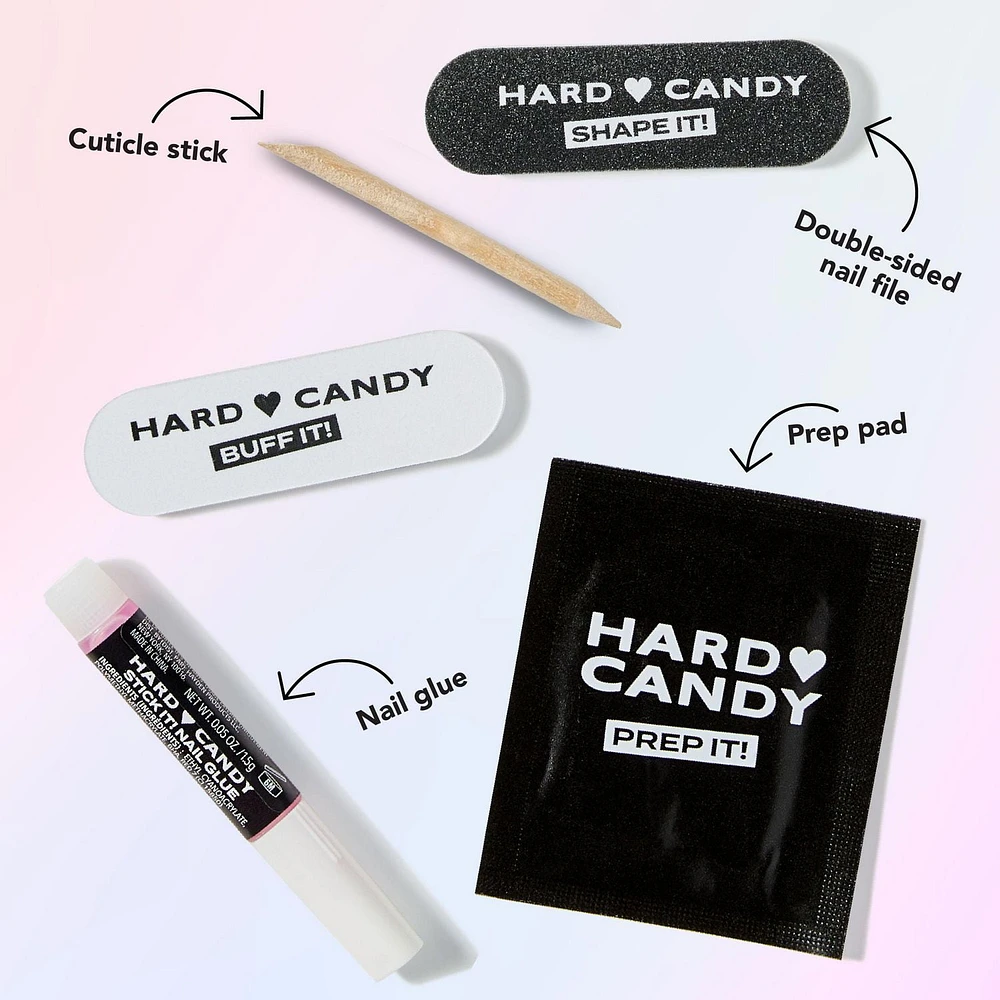 Hard Candy Nail Makeup, 24 press-on nails