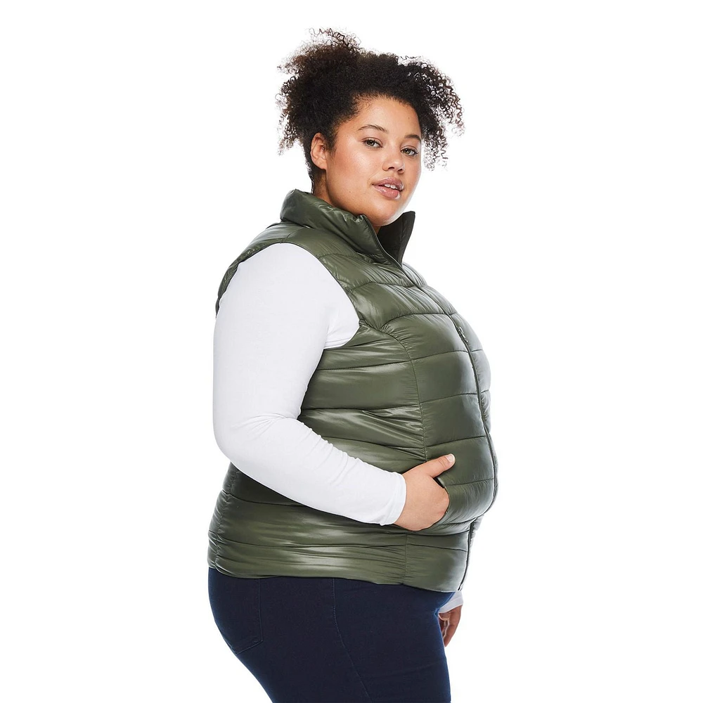 George Women's Plus Packable Vest, Sizes 1X-4X