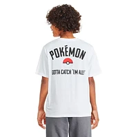 T-shirt à manches courtes Pokémon pour garçons Tailles TP–TG
