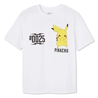 T-shirt à manches courtes Pokémon pour garçons Tailles TP–TG