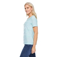 T-shirt à motif ondulé Iyla pour femmes