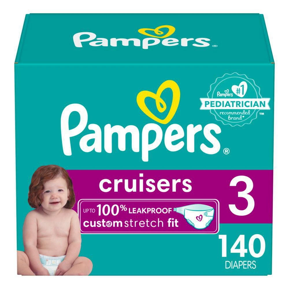 Couches Pampers Cruisers Taille 3-7, 70-140CT