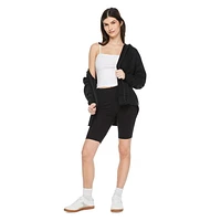 No Boundaries Women's Oversized Zip-Up Hoodie, Sizes XS-XXL