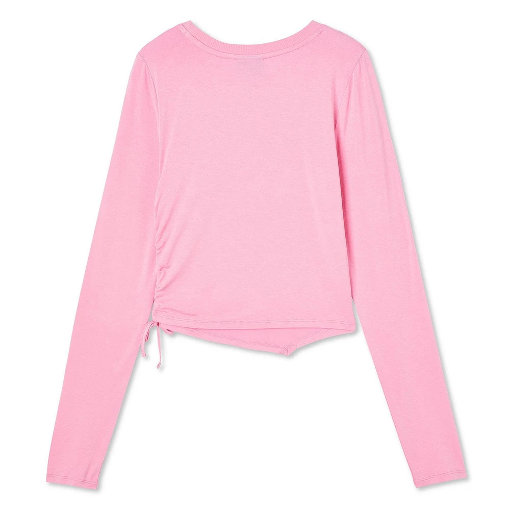 My Sister's Closet Girls' Asymmetrical Hem Graphic Tee