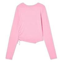 My Sister's Closet Girls' Asymmetrical Hem Graphic Tee