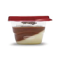 Rubbermaid TakeAlongs Small Square Food Storage Containers, 118 mL, 6 Pack, 0.5 Cup