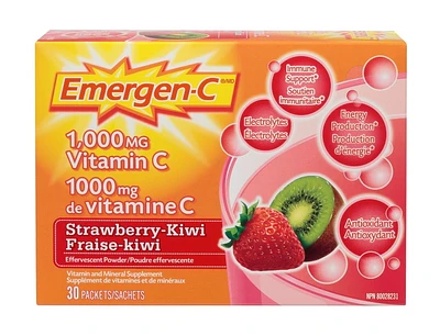 Emergen-C Strawberry Kiwi Vitamin C 30 Count