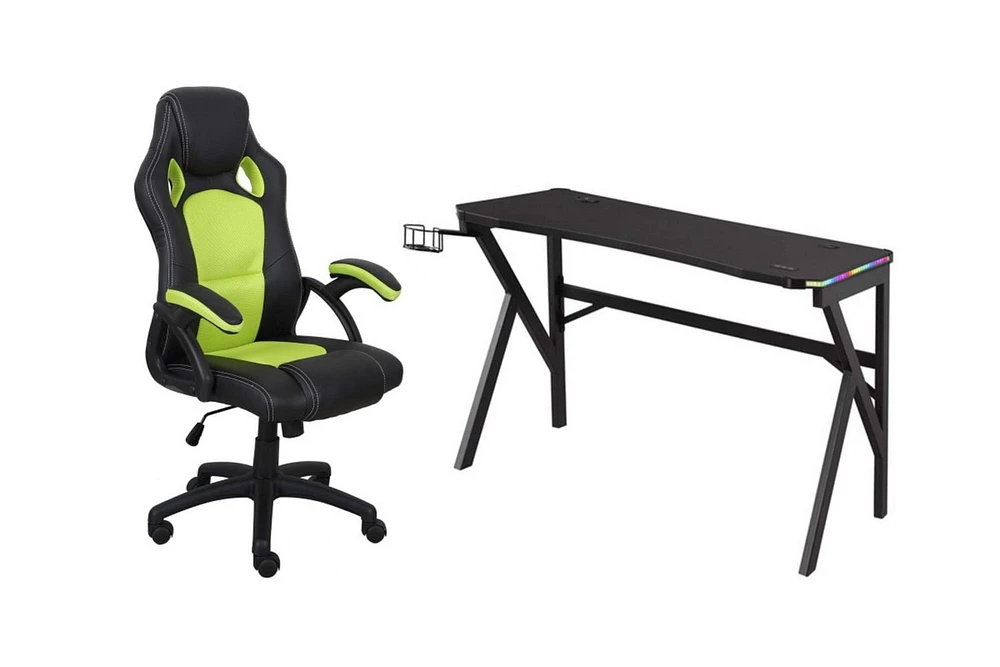 Ariel Gaming Set, Green/Black