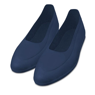 Moneysworth and Best City Classic Rubber Overshoes - Navy 1 Pair, Waterproof, Finest Stretch