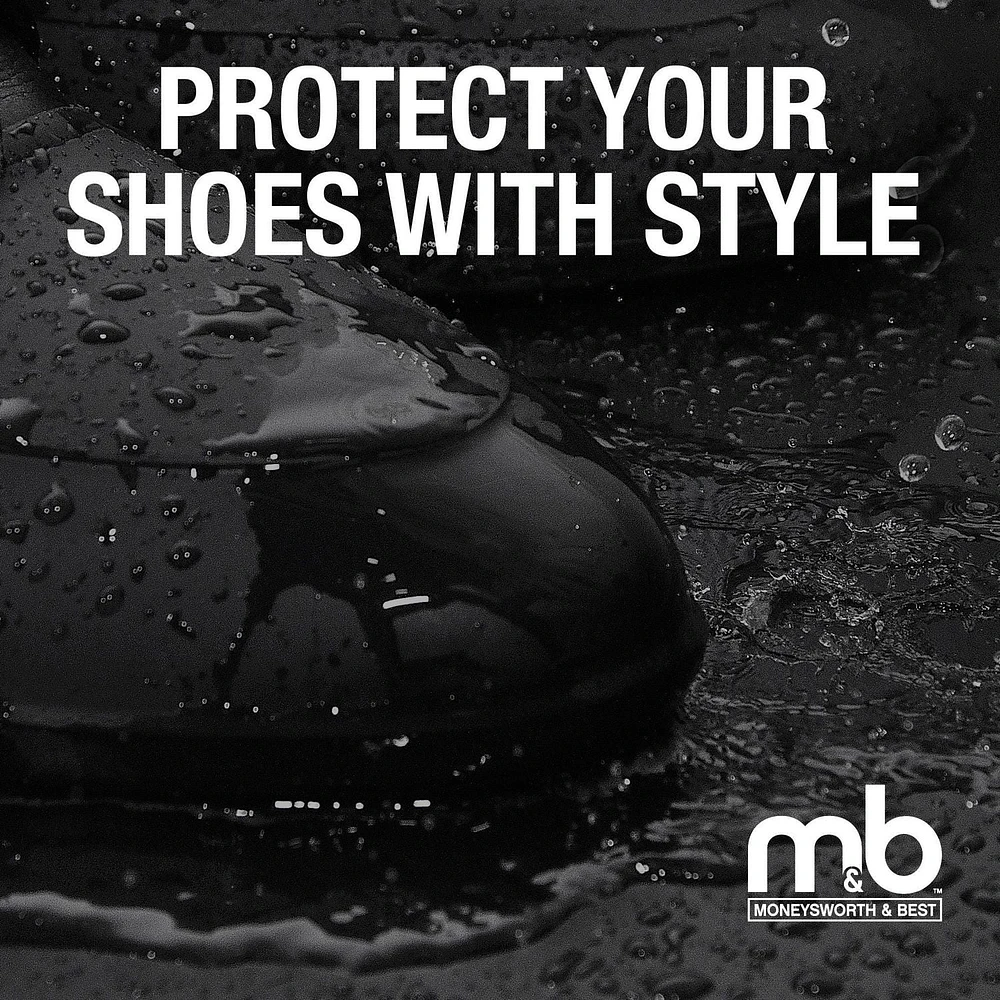 Moneysworth and Best City Classic Rubber Overshoes - Navy 1 Pair, Waterproof, Finest Stretch