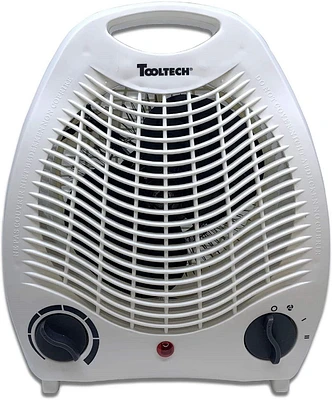 Tooltech® 750-1500-Watt Compact Fan Heater with Adjustable Thermostat