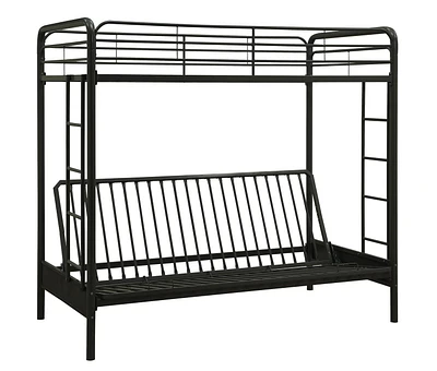 DHP Sammie Twin over Futon Metal Bunk Bed