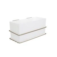 Command™ Bath Wall and Cabinet Organizer BATH37-SN-EF, Satin Nickel, 6 lbs (2.7 kg), Command™ BATH37-SN-EF