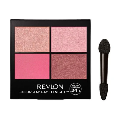 Ombres à paupières quatuor Revlon ColorStay Day to Night, mates et scintillantes, longue tenue, Tenue de 24 H 4,8 g