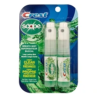 Crest Scope Original Breath Mist 7mL - 2pk, Crest Breath Mist