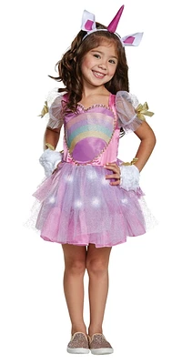 Disguise Light-Up Unicorn Classic Girls Costume Size 2X Small