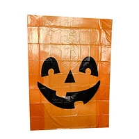 Way to celebrate  1pk Leaf Bag with Pumpkin Face for Halloween Outerdoor Decor