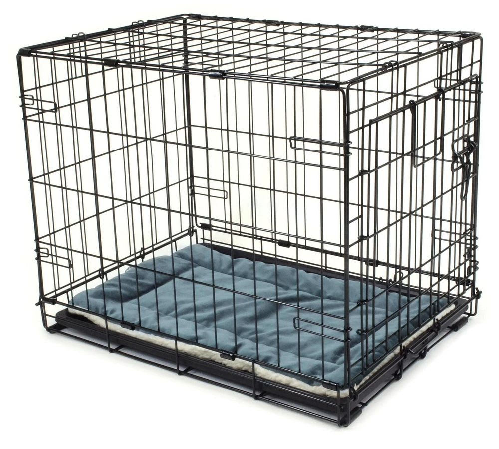Charcoal Sherpa Bottom Pet Crate Mat