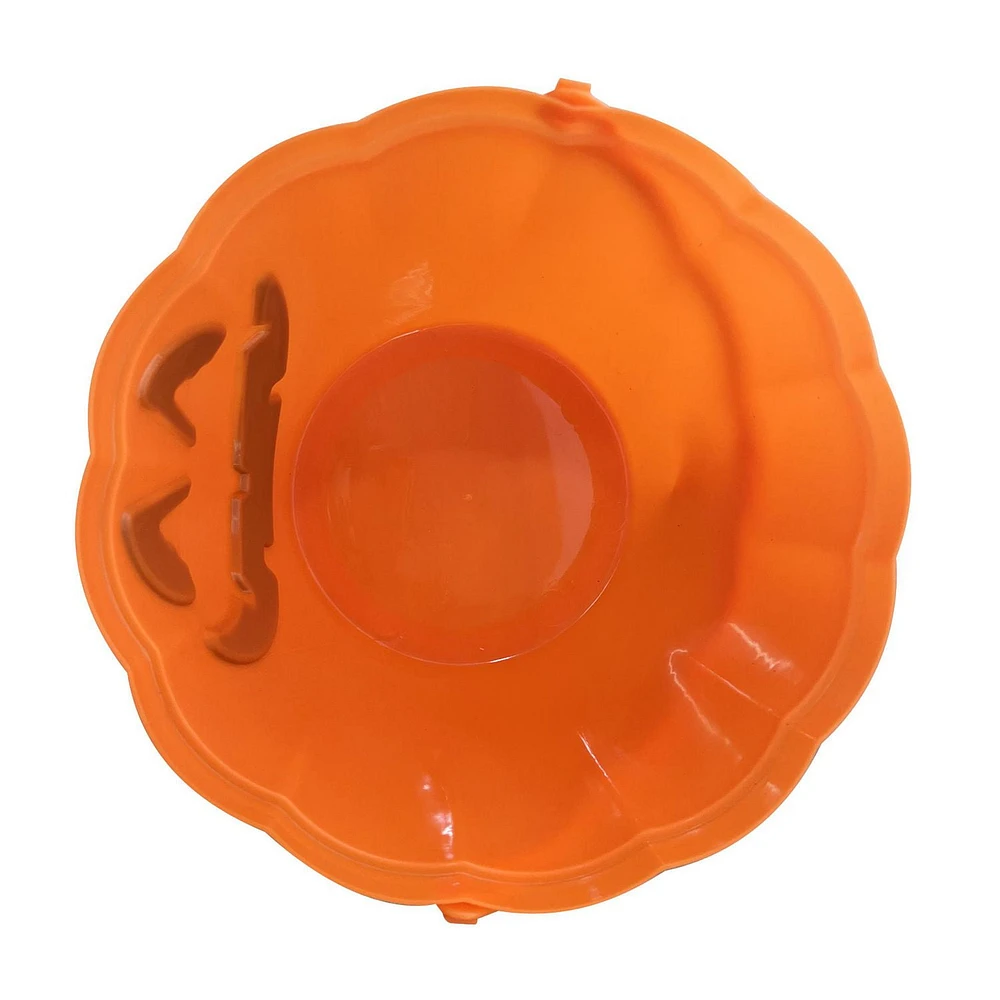 Façon de célébrer Orange Light up bucket pour Halloween Party Treat ou Trick