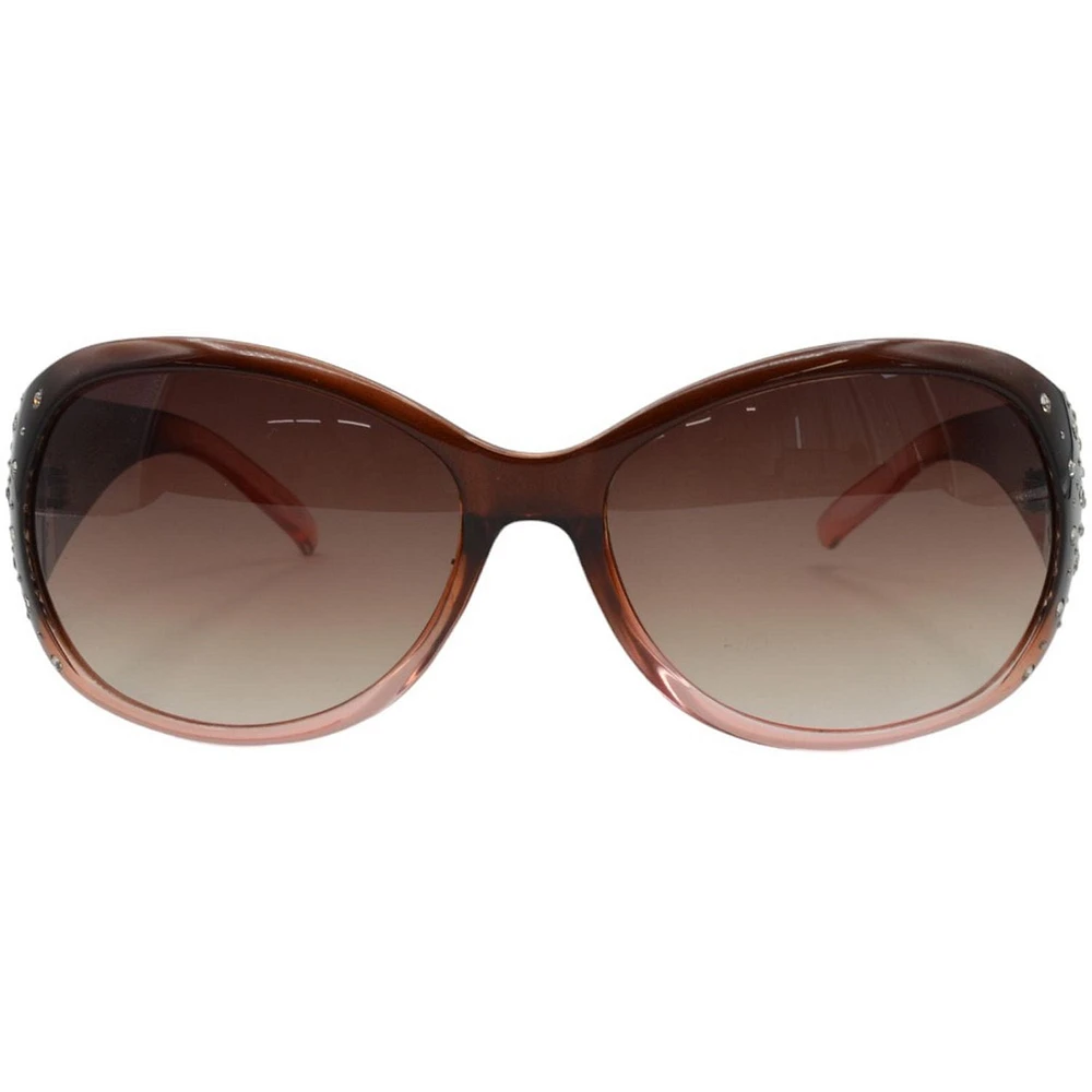 Time and Tru Womens Brown  Oval Sunglasses